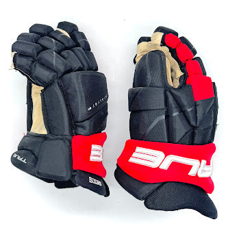 True Catalyst 9X- Used NHL Pro Stock Glove - Jamieson Rees (Black/Red)