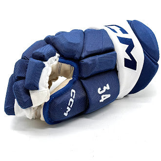 CCM HGPJSXP - NHL Pro Stock Hockey Glove - Auston Matthews (Blue/White)