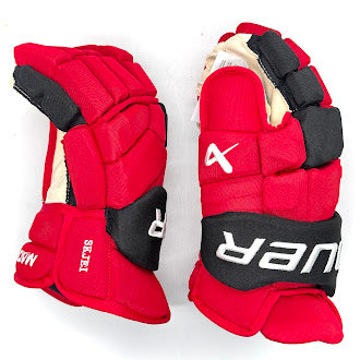 Bauer Supreme Mach - NHL Pro Stock Glove - Brady Skjei (Red/Black)