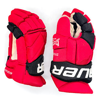 Bauer Vapor 1X Pro - Used NHL Pro Stock Glove - Valentin Zykov (Red/Black)