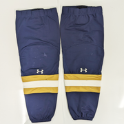 NCAA - Chaussettes de hockey Under Armour d'occasion (bleu marine/doré/blanc)