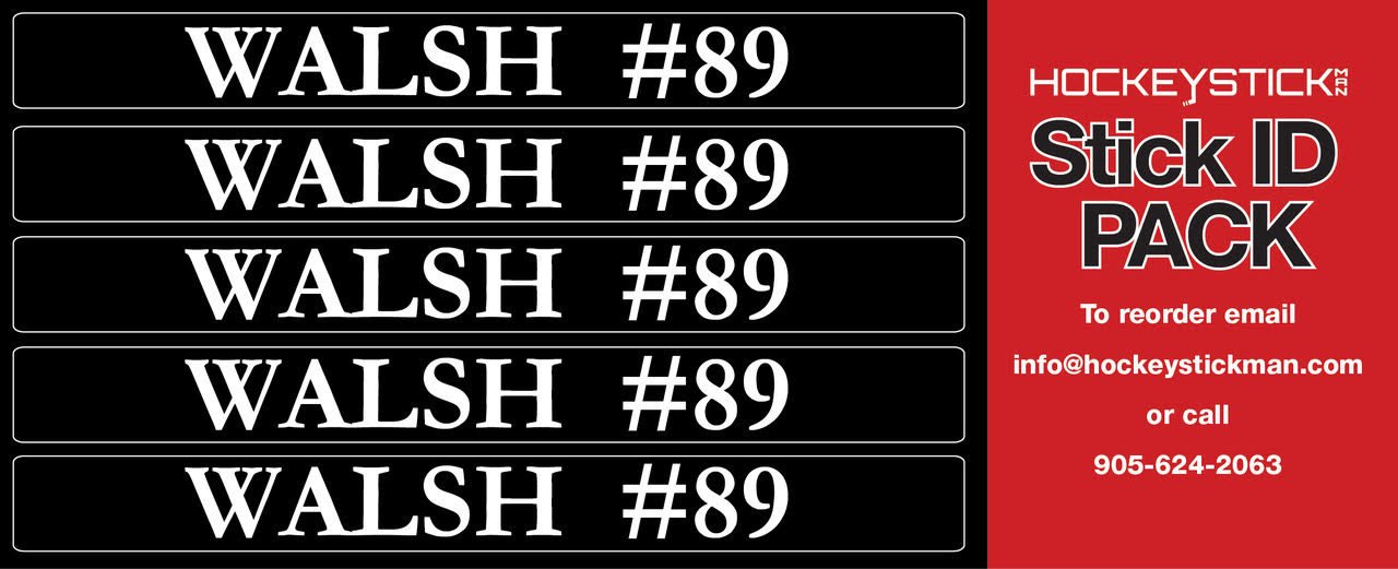Hockey Stick ID Packs (Labels)
