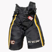 CCM HP35 - Pantalon de hockey Pro Stock d'occasion - Flames de Calgary (noir/blanc/jaune)