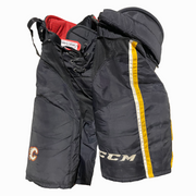 CCM HP45 - Pantalon de hockey Pro Stock d'occasion - Flames de Calgary (noir/blanc/jaune)