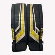 Vaughn Velocity V8 - Jambières de gardien de but Pro Stock d'occasion (bleu marine/blanc/jaune)