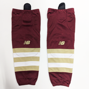 NCAA - Chaussettes de hockey New Balance d'occasion (marron/doré/blanc)