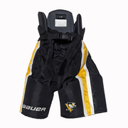 Bauer Nexus - Pantalon de hockey d'occasion NHL Pro Stock - Penguins de Pittsburgh (noir)