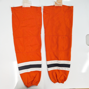 NCAA - Chaussettes de hockey usagées (orange/blanc/noir)