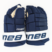 Bauer Pro Series - Gants NCAA Pro Stock (bleu marine/blanc)