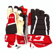 CCM HG97XP - Gant NCAA Pro Stock (rouge/marron/blanc)