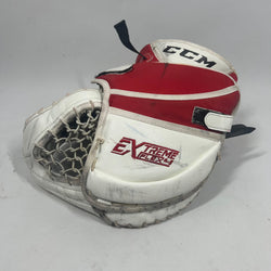 CCM Extreme Flex 4 - Gant de gardien de but Pro Stock d'occasion (blanc/rouge)