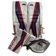Vaughn Velocity V9 - Pro Stock Gardien de but - Ensemble complet (Blanc/Rouge/Bleu)