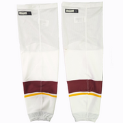 NCAA - Chaussettes de hockey CCM d'occasion (blanc/marron/jaune)