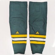 NCAA - Chaussettes de hockey Adidas d'occasion (vertes/blanches/jaunes)