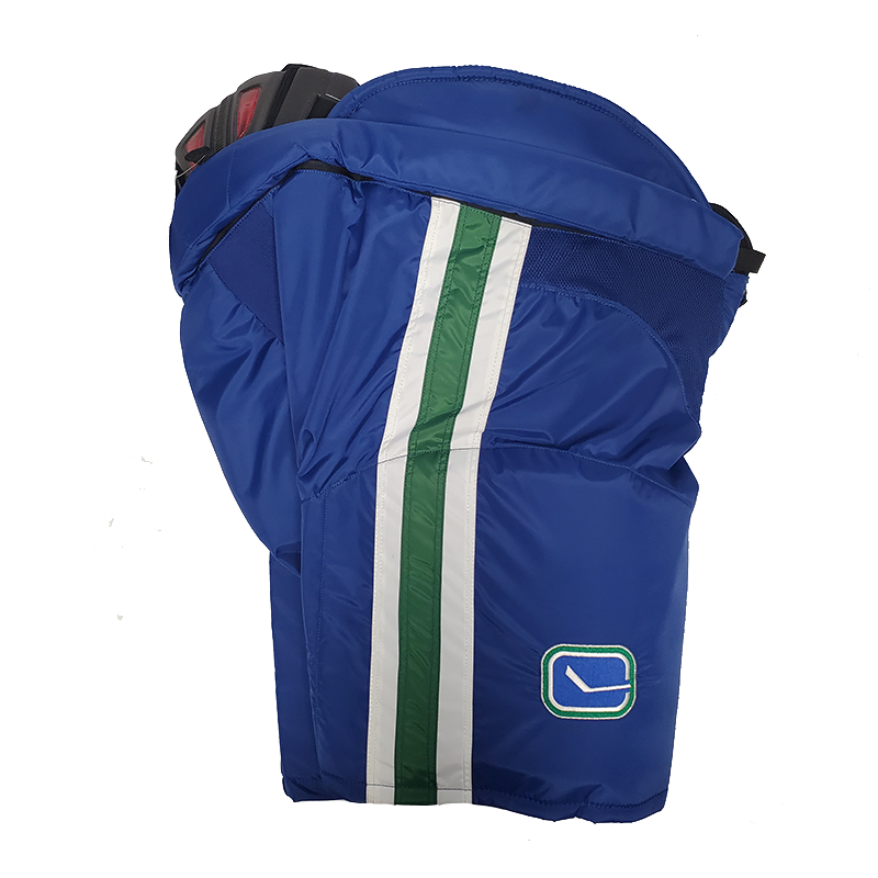 CCM HP45 Pro Stock Hockey Pants - Vancouver Canucks (NHL) - Green/White/Blue