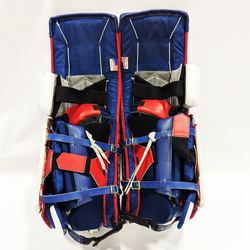 Vaughn Velocity V9 - Ensemble complet de gardien NCAA Pro Stock (blanc/bleu/rouge)
