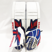 Vaughn Velocity V9 - Ensemble complet de gardien NCAA Pro Stock (blanc/bleu/rouge)